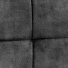Moderner Sessel SCANDINAVIA grau Samt schwarze Metallbeine mit Armlehnen