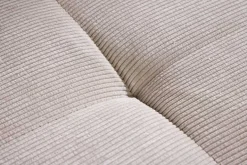 Moderner Sitzhocker DESIGNO 110cm beige Cord Metallfüße