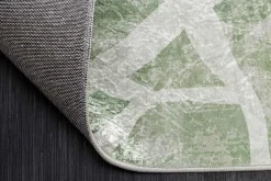 Moderner Teppich JUNGLE 230x160cm grün beige Flachgewebe Indoor-Teppich