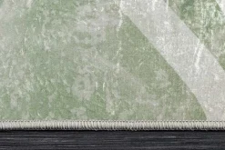 Moderner Teppich JUNGLE 230x160cm grün beige Flachgewebe Indoor-Teppich
