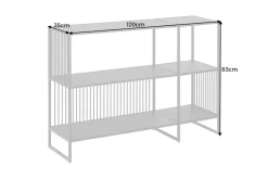 Modernes Bücherregal ARCHITECTURE 120cm graphit
