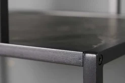Modernes Bücherregal SLIM LINE 115cm graphit Metallgestell mit fünf Regalböden