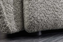 Modernes Big Sofa ROYAL 295cm grau Bouclé Federkern XXL-Couch inkl. Kissen
