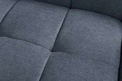 Modernes Ecksofa CITY 240cm blau Strukturstoff 3-Sitzer Couch inkl. Kissen