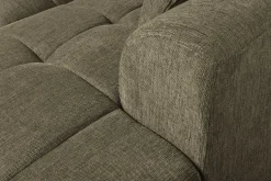 Modernes Ecksofa CITY 240cm grün Strukturstoff 3-Sitzer Couch inkl. Kissen
