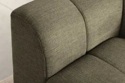Modernes Ecksofa CITY 240cm grün Strukturstoff 3-Sitzer Couch inkl. Kissen