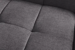 Modernes Ecksofa CITY 240cm grau Strukturstoff 3-Sitzer Couch inkl. Kissen