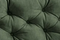 Modernes Ecksofa MARRAKESCH 265cm grün Samt 3-Sitzer inkl. Kissen Ottomane rechts
