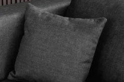 Modernes Ecksofa NORWAY 250cm grau Vogue Velours Samt Schlafsofa mit Stauraum