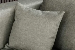 Modernes Ecksofa NORWAY 250cm taupe Vogue Velours Samt Schlafsofa mit Stauraum