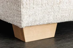 Modernes Ecksofa NORWAY 250cm beige Chenille Schlafsofa mit Stauraum inkl. Kissen