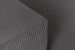 Modernes Ecksofa SIGNATUR 260cm anthrazit Cord beidseitig stellbar inkl. Kissen