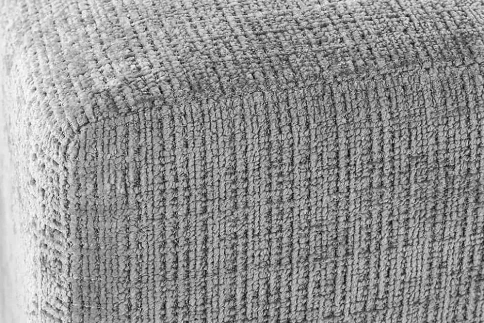 Modernes Ecksofa SIGNATUR 260cm grau Chenille Cremona beidseitig stellbar inkl. Kissen