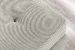 Modernes Ecksofa STOCKHOLM 220cm hellgrau Cordstoff Federkern 3-Sitzer-Sofa