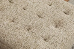 Modernes Ecksofa STOCKHOLM 220cm beige cozy Veloursstrickstoff Federkern 3-Sitzer-Sofa
