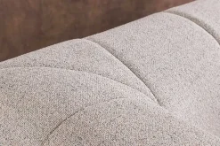 Modernes Ecksofa ZERO GRAVITY 240cm graphit beige Strukturstoff 3-Sitzer Couch