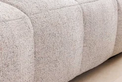 Modernes Ecksofa ZERO GRAVITY 240cm graphit beige Strukturstoff 3-Sitzer Couch