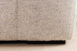 Modernes Ecksofa ZERO GRAVITY 240cm graphit beige Strukturstoff 3-Sitzer Couch