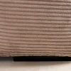 Modernes Ecksofa ZERO GRAVITY 240cm greige Cord 3-Sitzer Couch L-Form