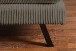 Modernes Schlafsofa COCOONING 190cm greige Cord 3-Sitzer Couch