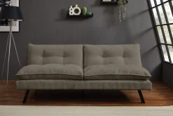 Modernes Schlafsofa COCOONING 190cm greige Cord 3-Sitzer Couch