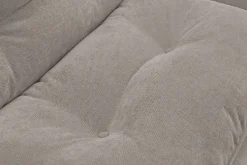Modernes Schlafsofa COCOONING 190cm beige Chenillestoff 3-Sitzer Couch