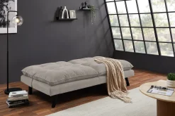 Modernes Schlafsofa COCOONING 190cm beige Chenillestoff 3-Sitzer Couch
