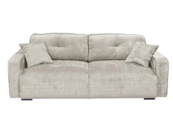 Modernes Schlafsofa DIAMOND 235cm taupe Chenille Cremona mit Stauraum 3-Sitzer Couch