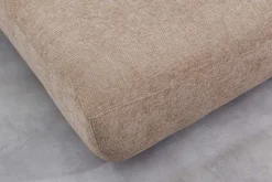 Modernes Schlafsofa ELYPSE 200cm greige Chenille 3-Sitzer Couch inkl. Kissen