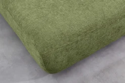 Modernes Schlafsofa ELYPSE 200cm grün Chenille 3-Sitzer Couch inkl. Kissen