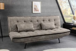 Modernes Schlafsofa JAZZ 190cm antik taupe Microfaser 3-Sitzer Couch