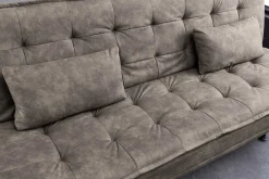 Modernes Schlafsofa JAZZ 190cm antik taupe Microfaser 3-Sitzer Couch