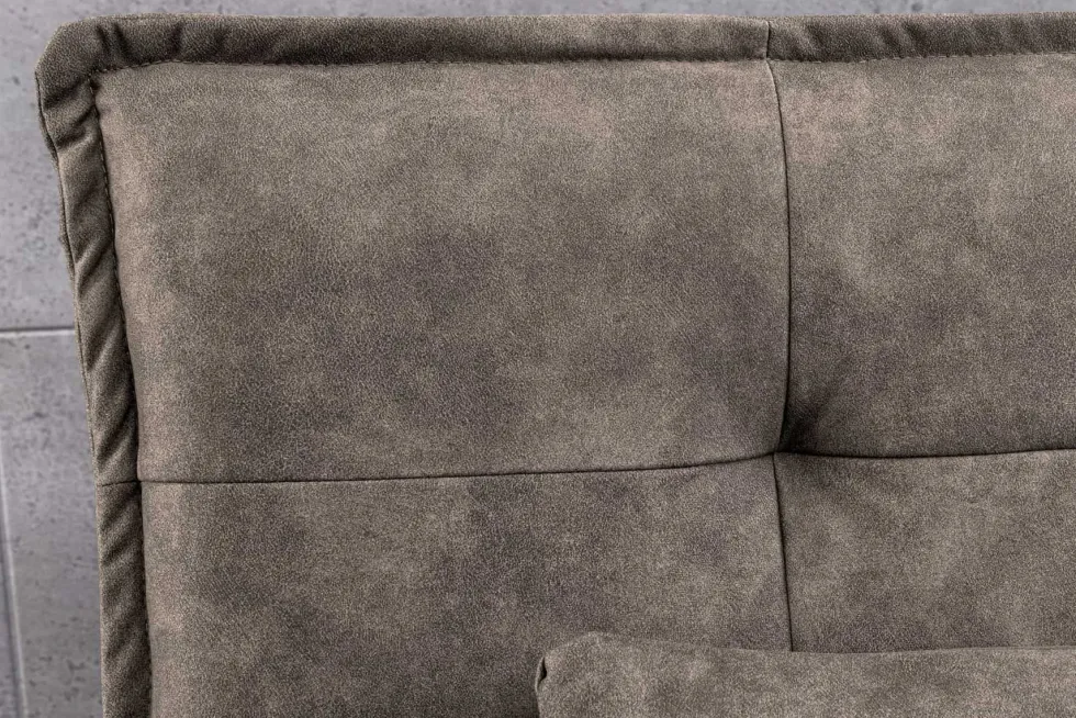 Modernes Schlafsofa JAZZ 190cm antik taupe Microfaser 3-Sitzer Couch