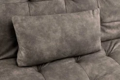 Modernes Schlafsofa JAZZ 190cm antik taupe Microfaser 3-Sitzer Couch