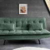 Modernes Schlafsofa JAZZ 190cm grün Cord 3-Sitzer Couch