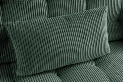 Modernes Schlafsofa JAZZ 190cm grün Cord 3-Sitzer Couch