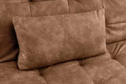 Modernes Schlafsofa JAZZ 190cm antik braun Microfaser 3-Sitzer Couch