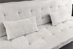 Modernes Schlafsofa JAZZ 190cm champagner beige Chenille 3-Sitzer Couch