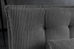 Modernes Schlafsofa JAZZ 190cm grau Cord 3-Sitzer Couch
