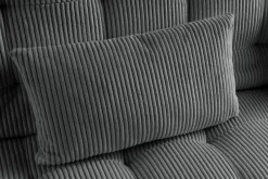 Modernes Schlafsofa JAZZ 190cm grau Cord 3-Sitzer Couch