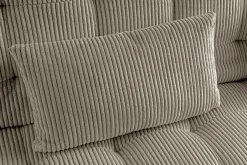 Modernes Schlafsofa JAZZ 190cm greige Cord 3-Sitzer Couch