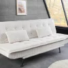 Modernes Schlafsofa JAZZ 190cm beige Cord 3-Sitzer Couch