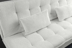 Modernes Schlafsofa JAZZ 190cm beige Cord 3-Sitzer Couch