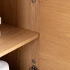 Modernes Sideboard OAK GRAIN 160cm natur Eichenholz vier Fächer mit drei Schubladen
