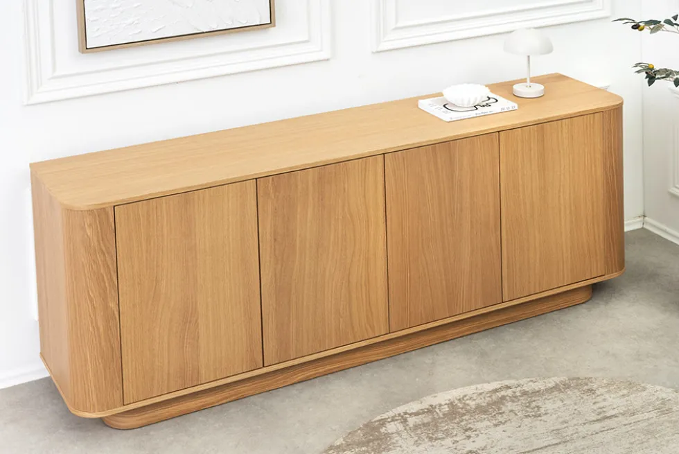 Modernes Sideboard VALHALLA WOOD 180cm natur Eichenholz Kommode