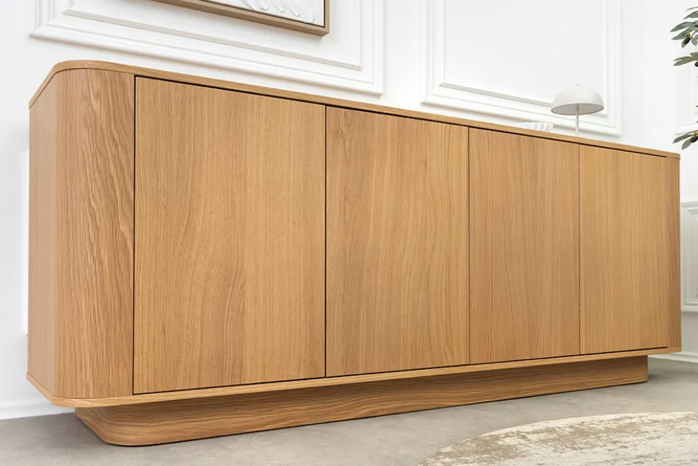 Modernes Sideboard VALHALLA WOOD 180cm natur Eichenholz Kommode