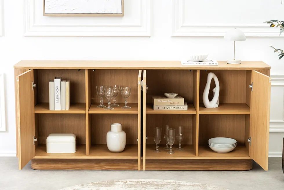 Modernes Sideboard VALHALLA WOOD 180cm natur Eichenholz Kommode