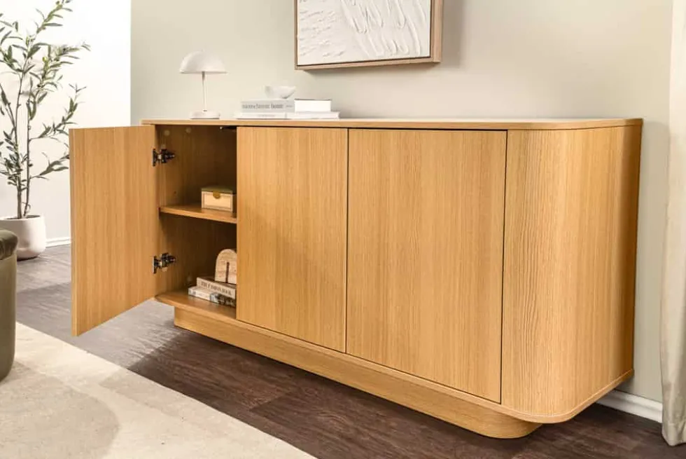 Modernes Sideboard VALHALLA WOOD 160cm natur Eichenholz Kommode