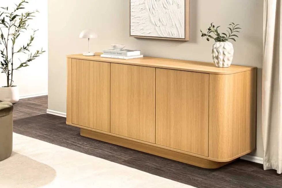 Modernes Sideboard VALHALLA WOOD 160cm natur Eichenholz Kommode