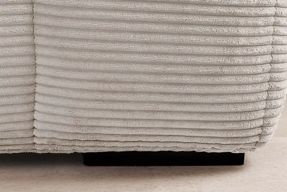 Modernes Sofa ZERO GRAVITY 240cm beige Cord 3-Sitzer Couch